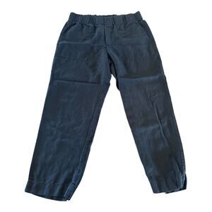 Banana Republic Black Utility Pants Women’s Small Pull On Elastic Waist Tapered